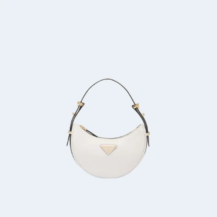 프라다 아르케 레더 미니 숄더백 화이트