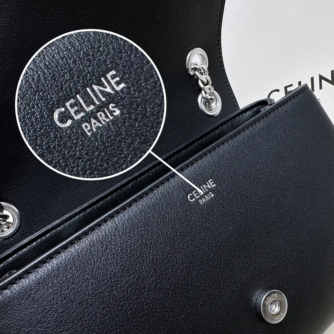 셀린느 틴 빅투아르 백 실버블랙