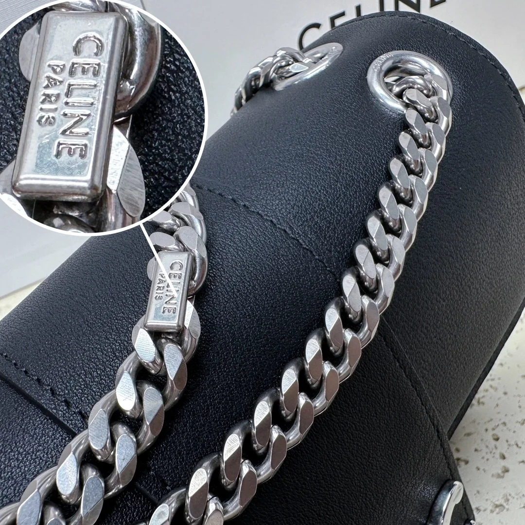 셀린느 틴 빅투아르 백 실버블랙