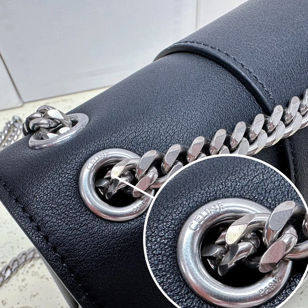 셀린느 틴 빅투아르 백 실버블랙