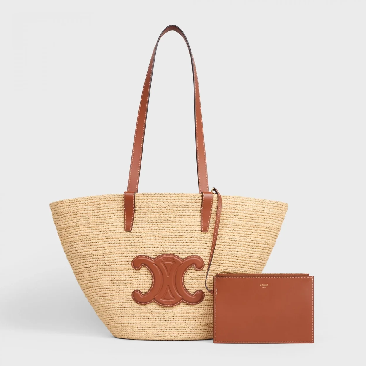 셀린느 미디엄 클래식 파니에 탠