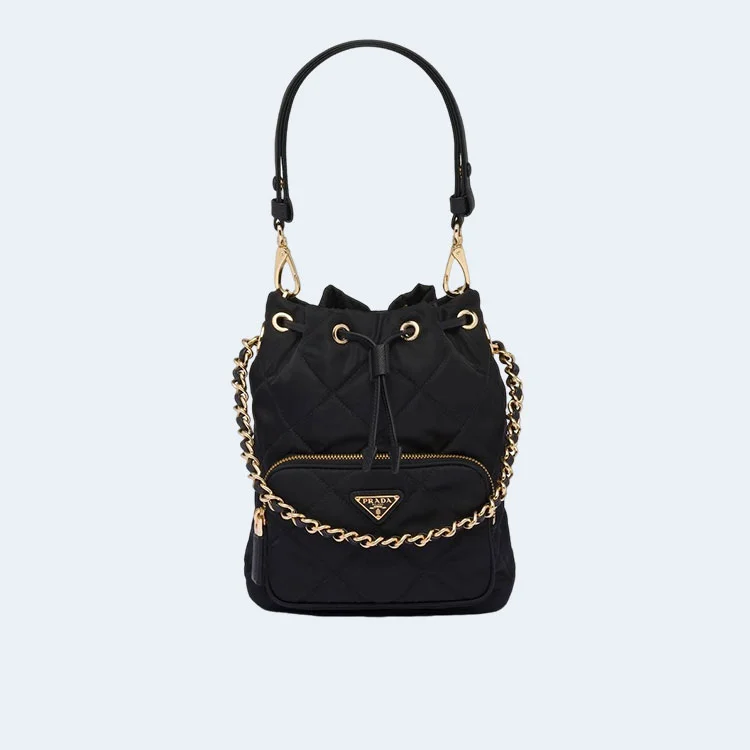 프라다 리나일론 숄더백 블랙