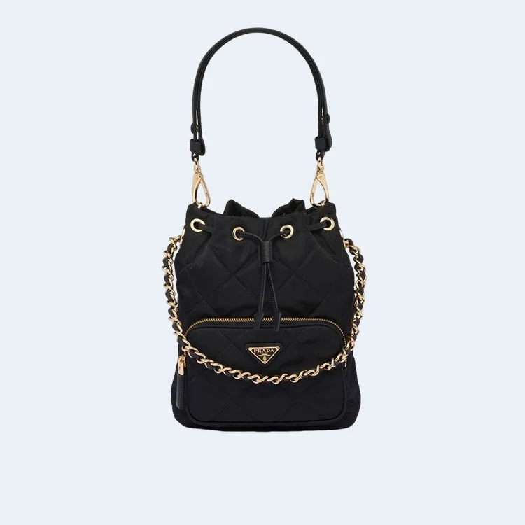 프라다 리나일론 숄더백 블랙