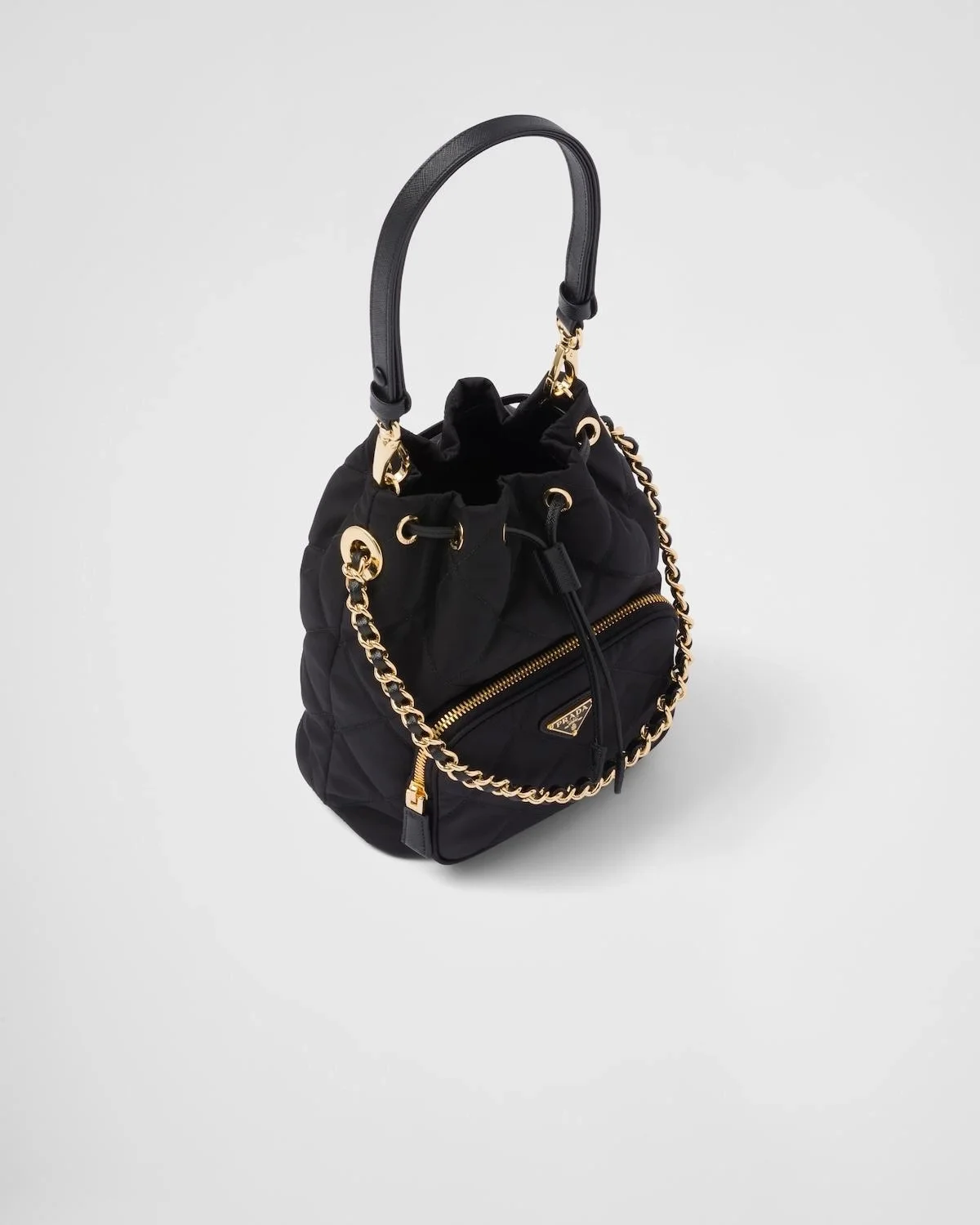 프라다 리나일론 숄더백 블랙