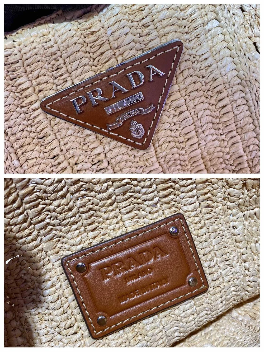 프라다 스몰 라피아 호보 숄더백