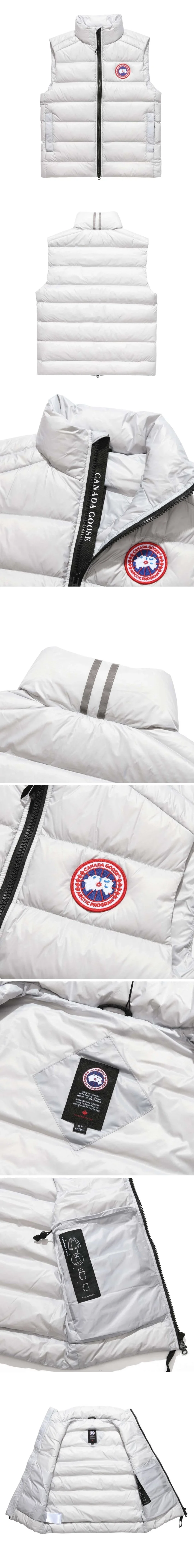 캐나다구스  크로프턴 패딩 베스트 화이트