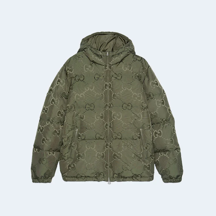 구찌 점보 GG 캔버스 다운 재킷