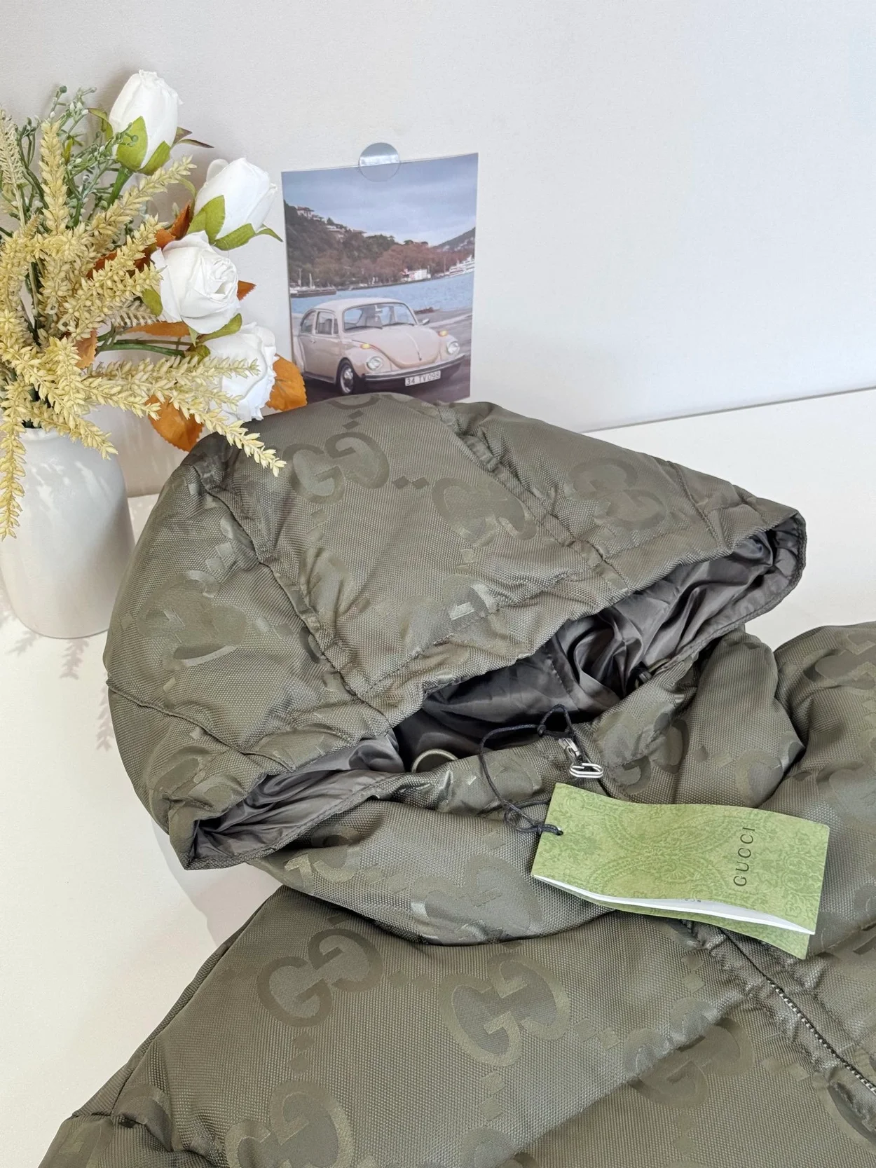 구찌 점보 GG 캔버스 다운 재킷