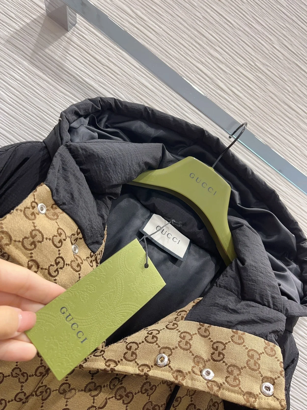 구찌 GG 캔버스 봄버 자켓