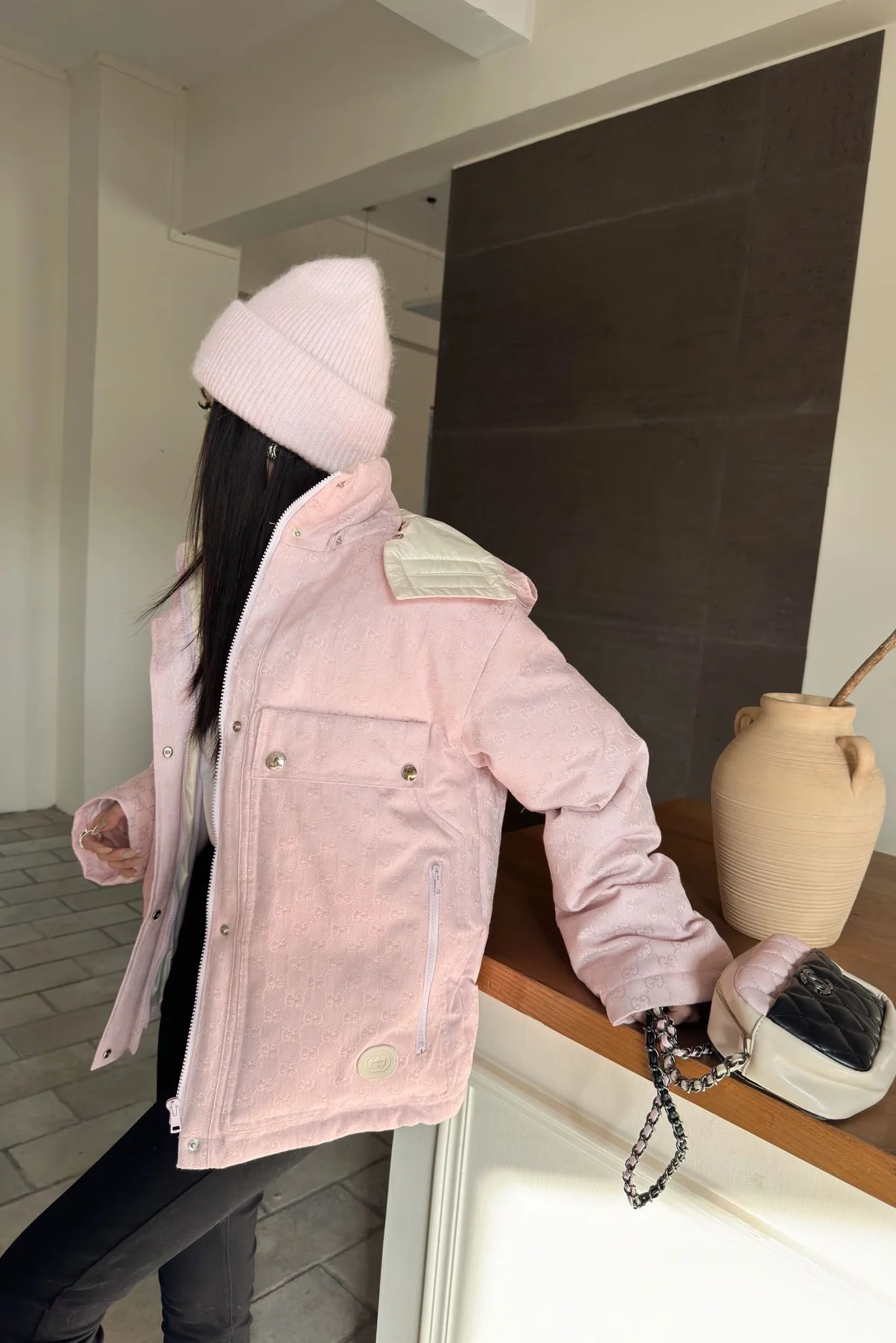 구찌 GG 코튼 캔버스 PUFFER 자켓