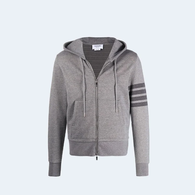 톰브라운 4바 코튼 후드 집업