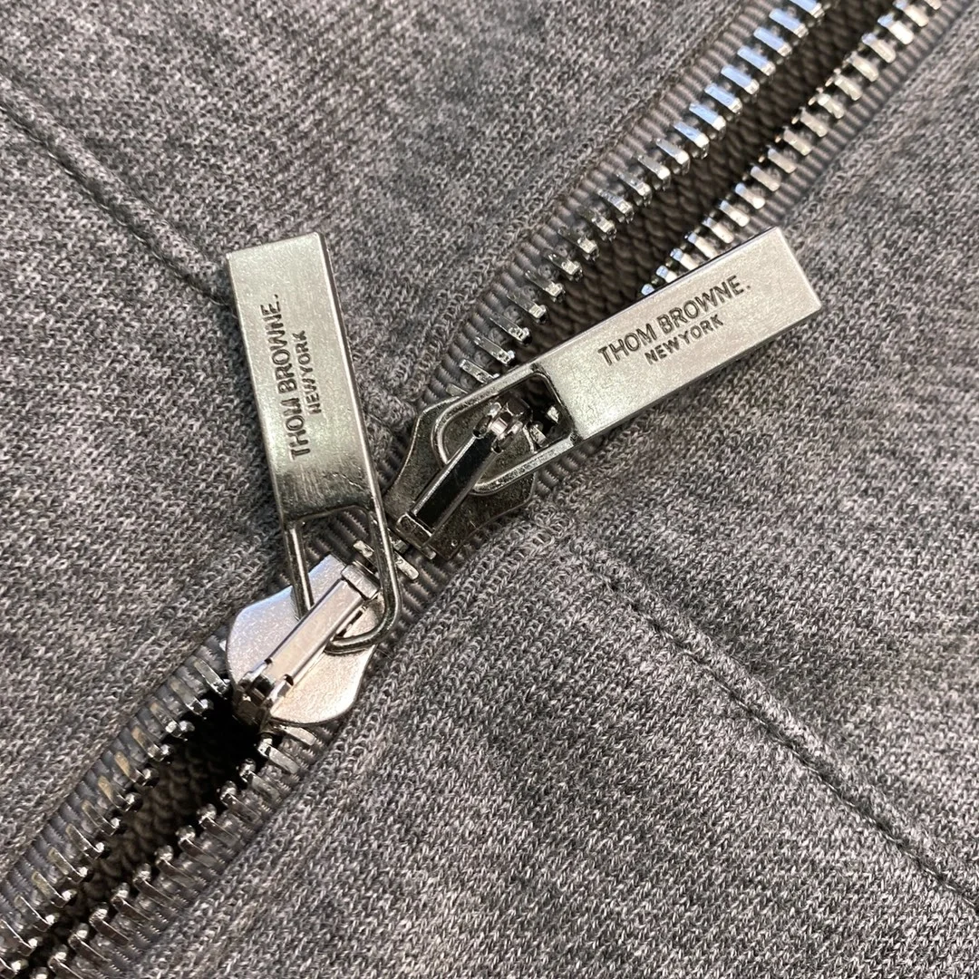 톰브라운 4바 코튼 후드 집업