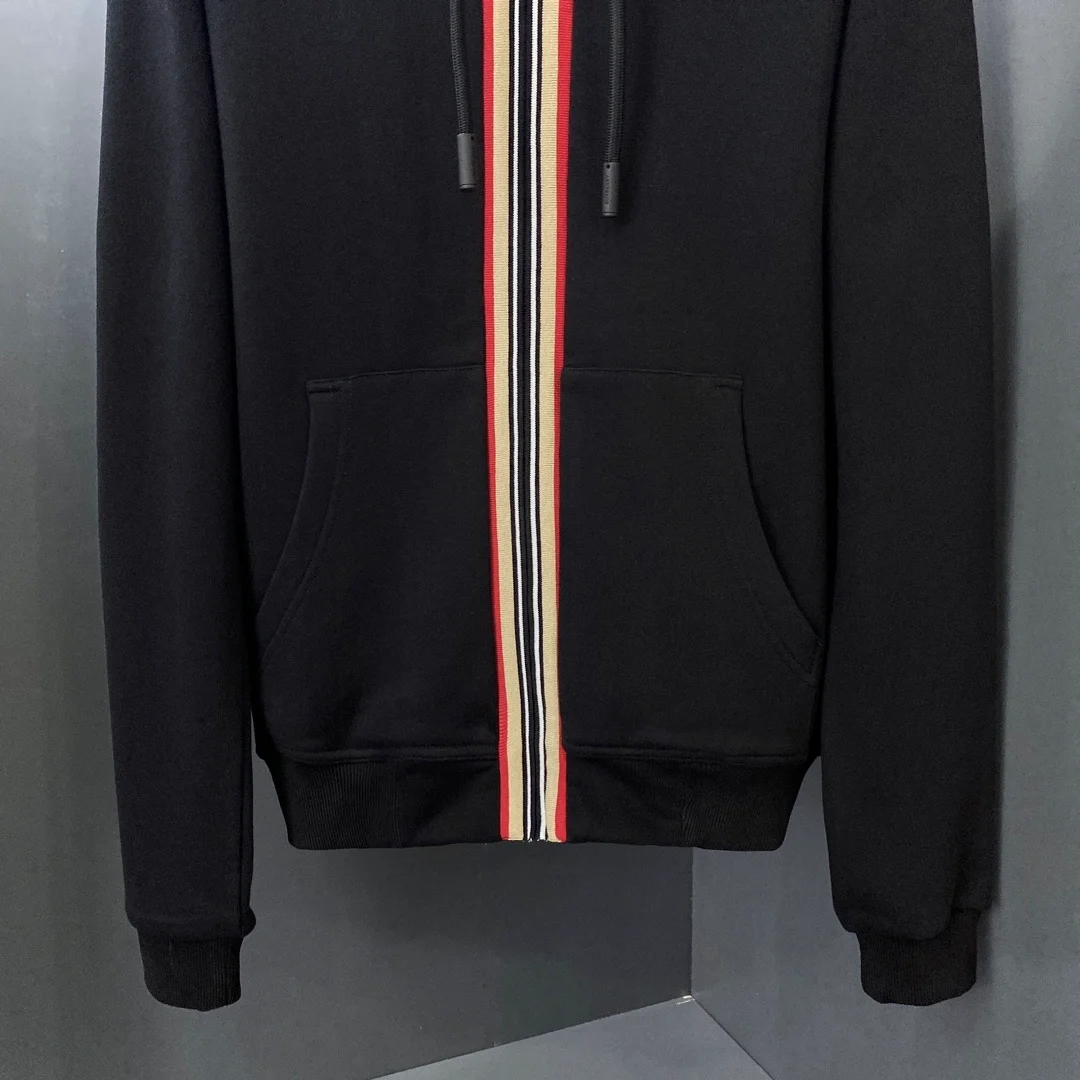 버버리 아이콘 스트라이프 후드 집업