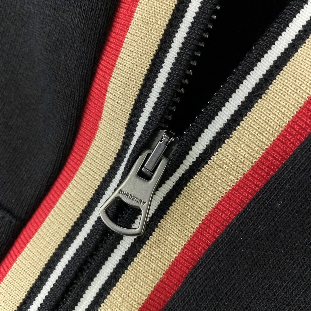버버리 아이콘 스트라이프 후드 집업