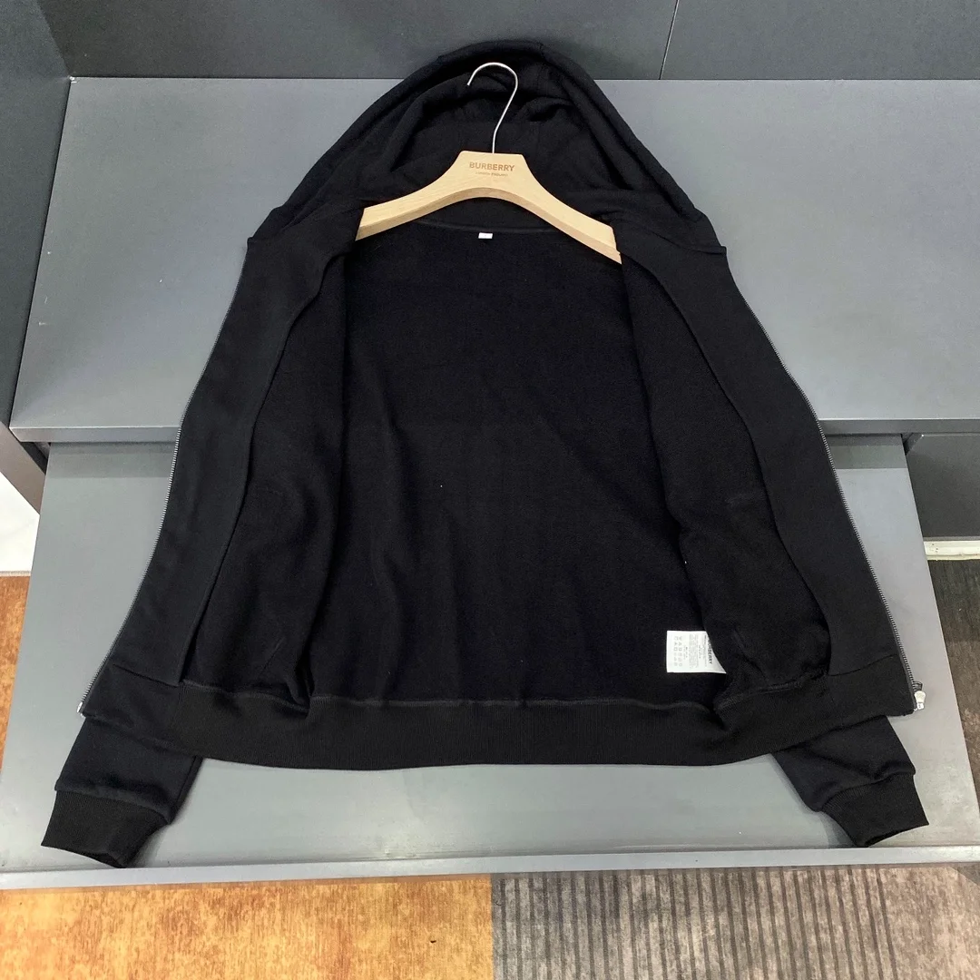 버버리 아이콘 스트라이프 후드 집업