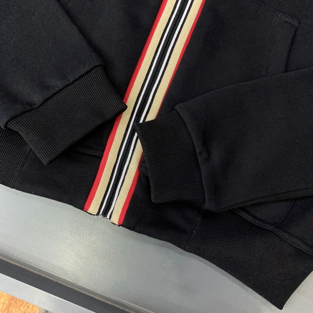 버버리 아이콘 스트라이프 후드 집업