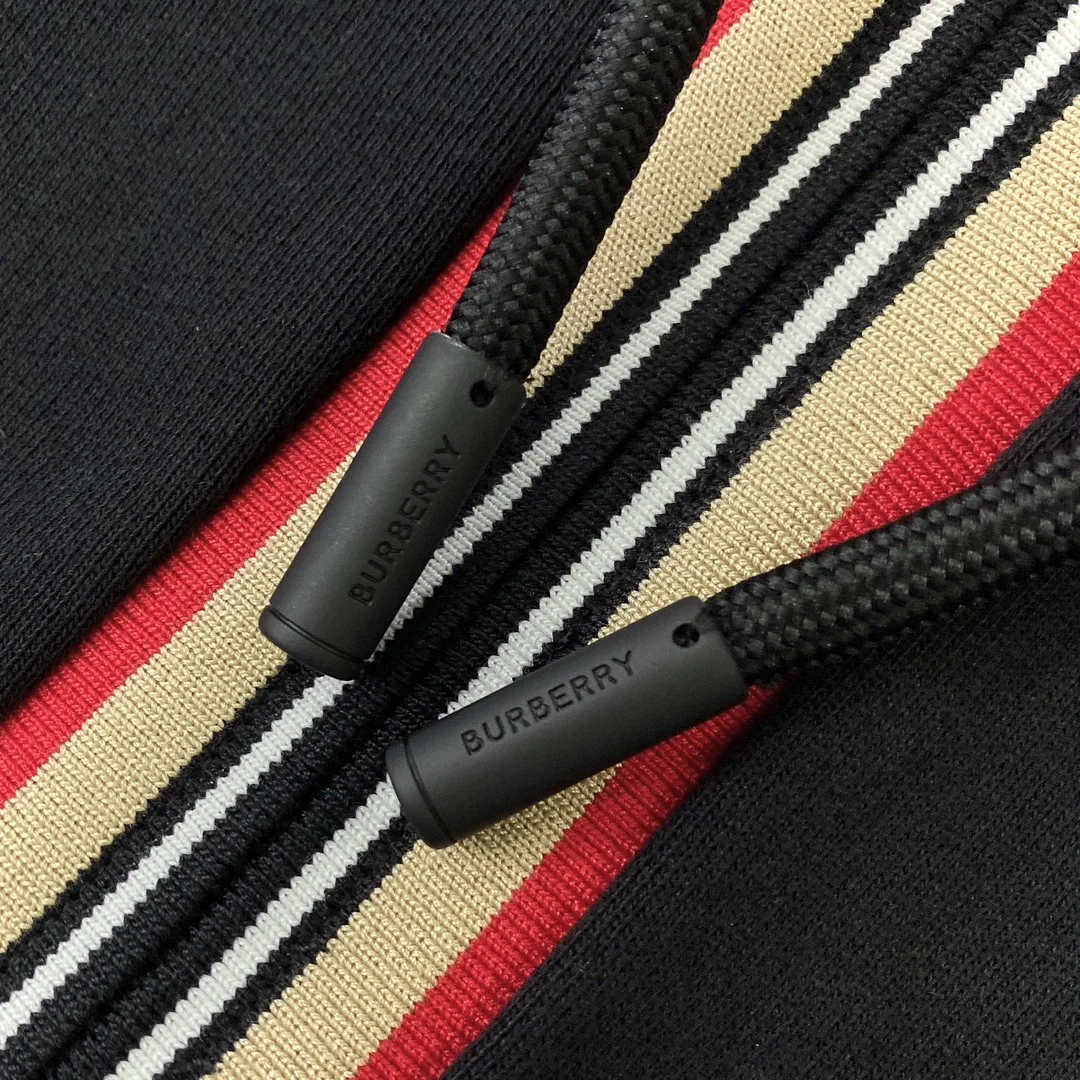 버버리 아이콘 스트라이프 후드 집업