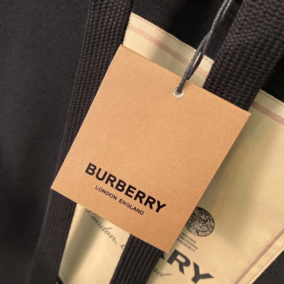 버버리 프론탈 로고 코튼 후드