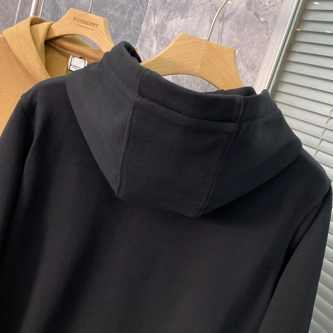 버버리 프론탈 로고 코튼 후드