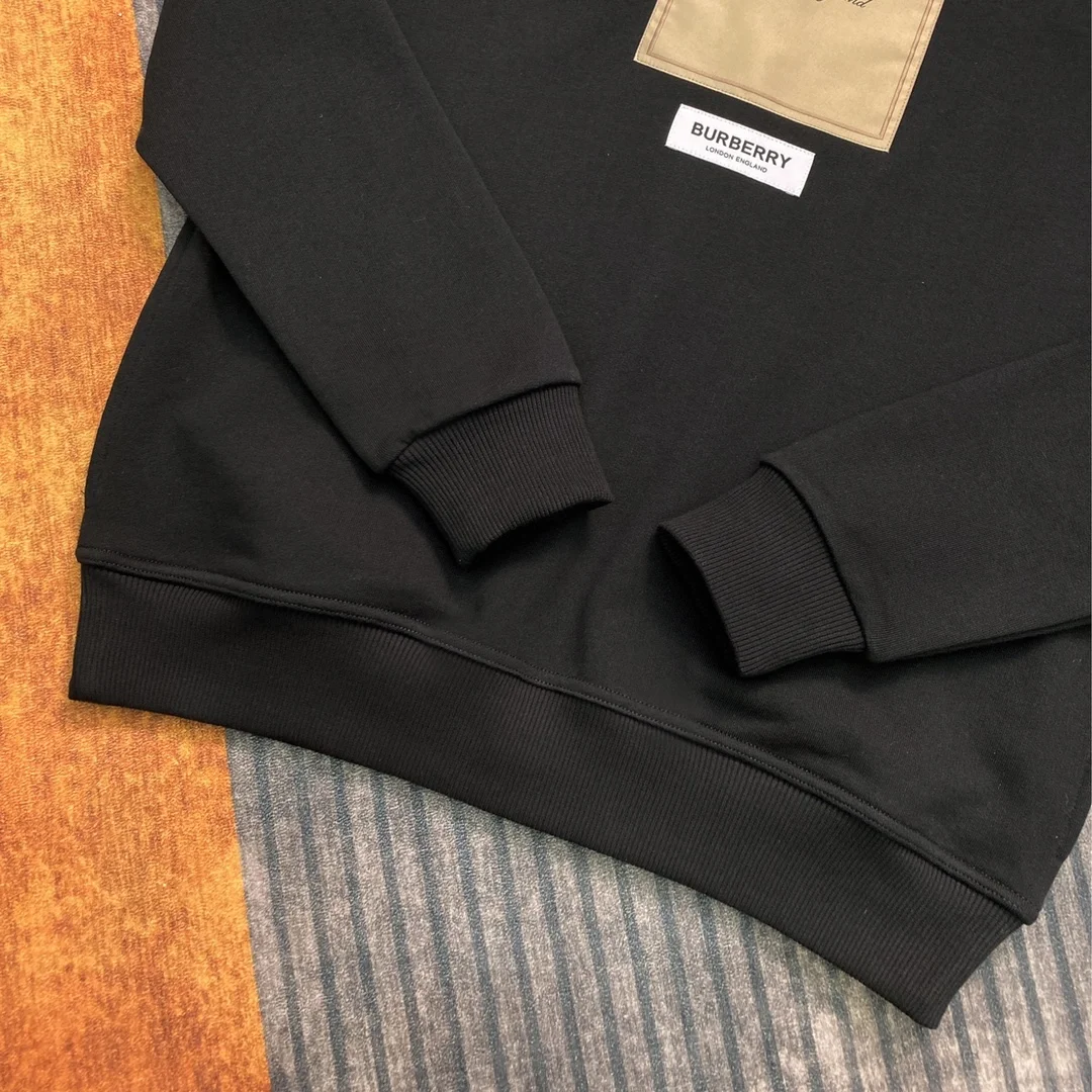 버버리 프론탈 로고 코튼 후드