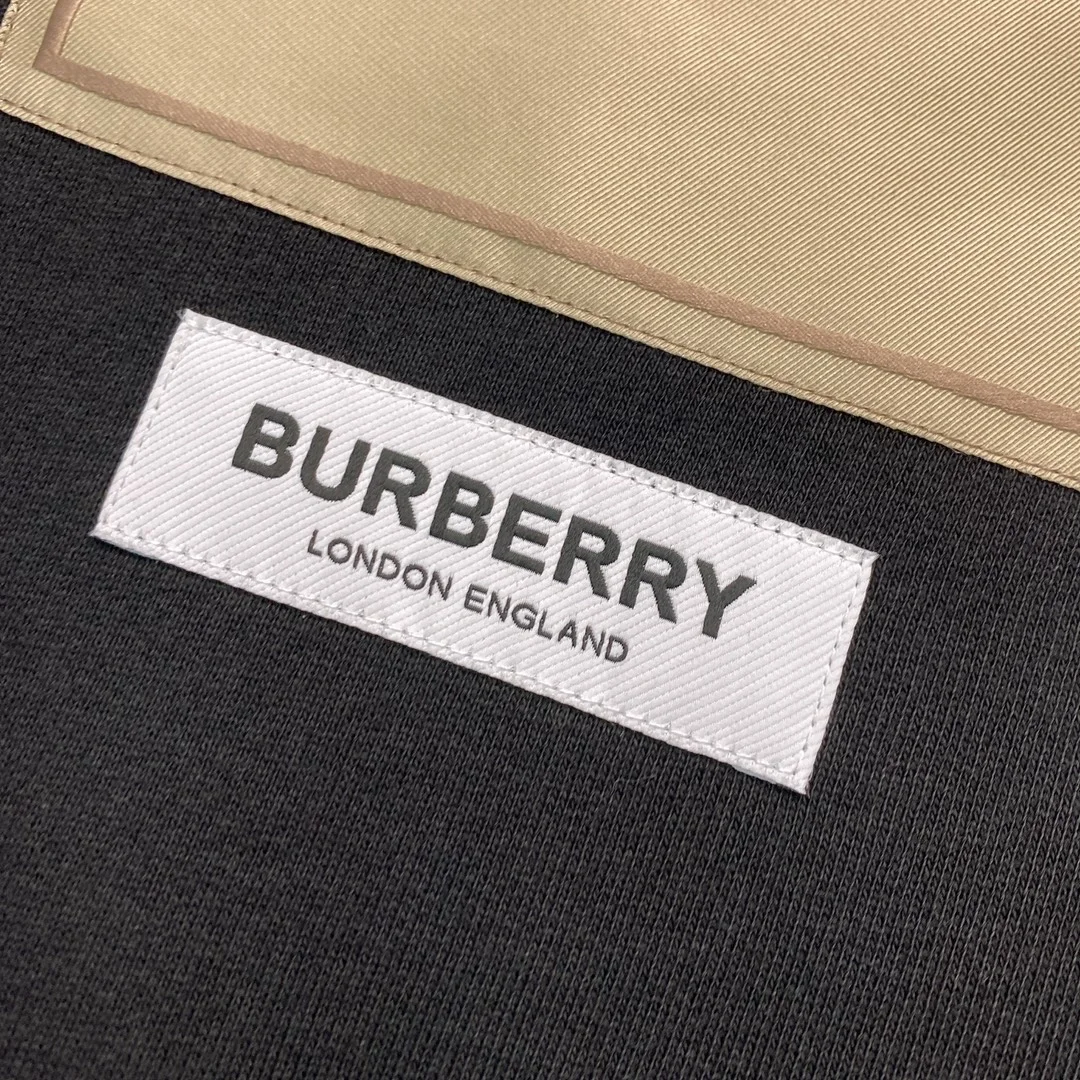 버버리 프론탈 로고 코튼 후드