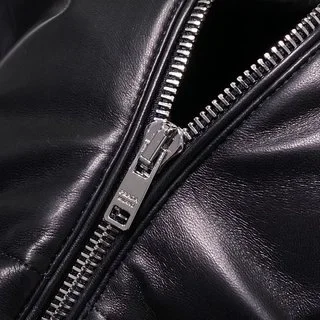 프라다 가죽 레더 다운 패딩