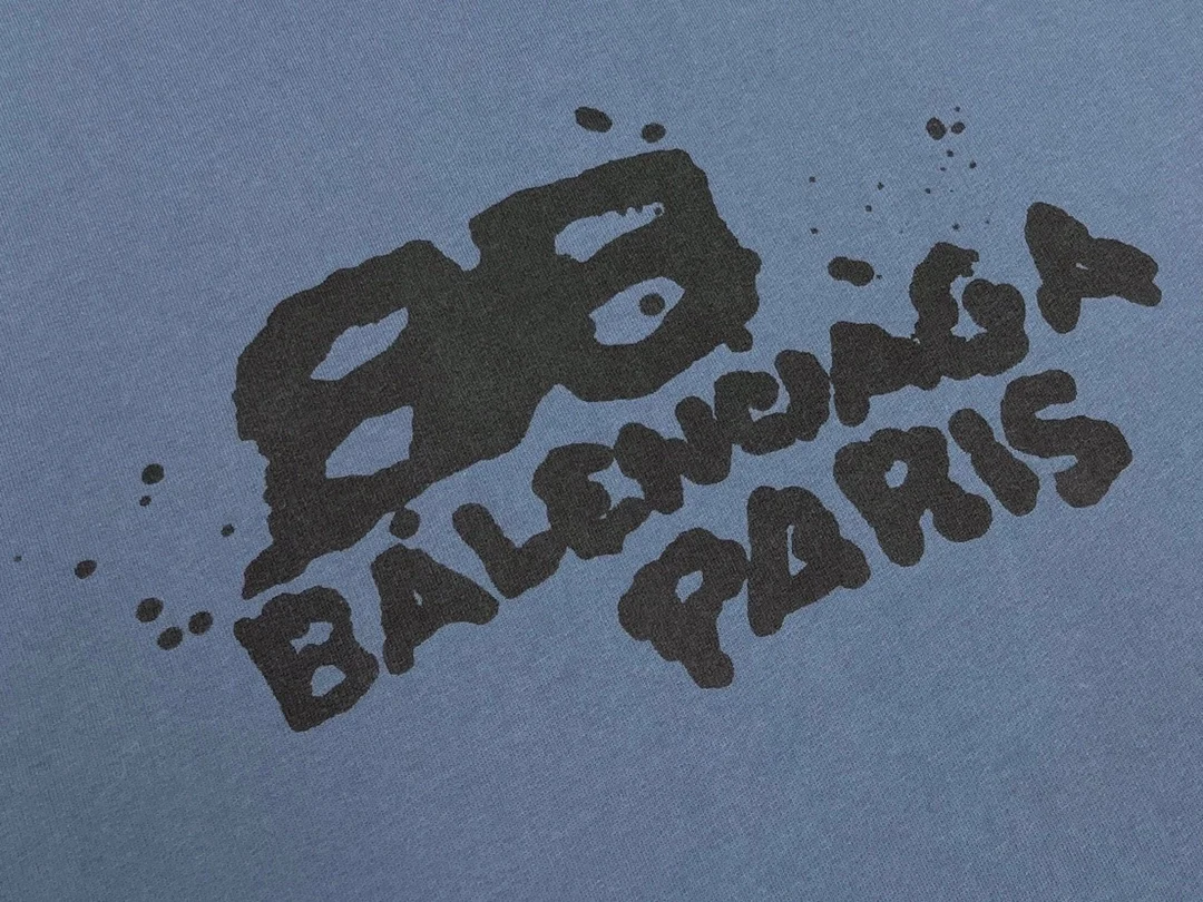 발렌시아가 BB 아이콘 후드 라지 핏 블루