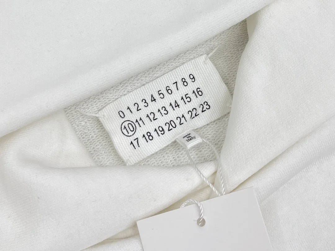 메종 마르지엘라 플립 헤비 오버핏 후드 화이트