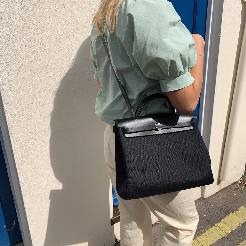 에르메스 에르백 31cm 은장