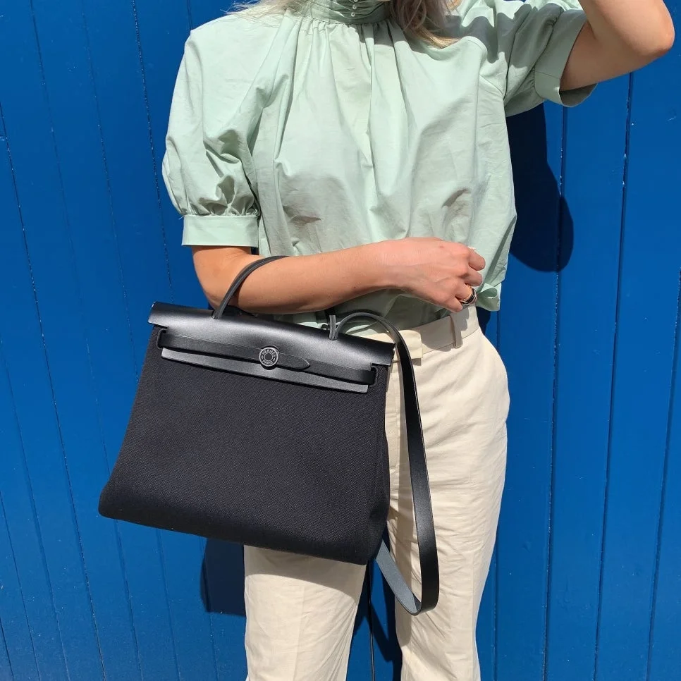 에르메스 에르백 31cm 은장