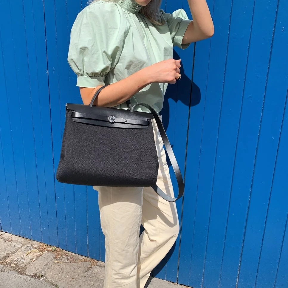 에르메스 에르백 31cm 은장