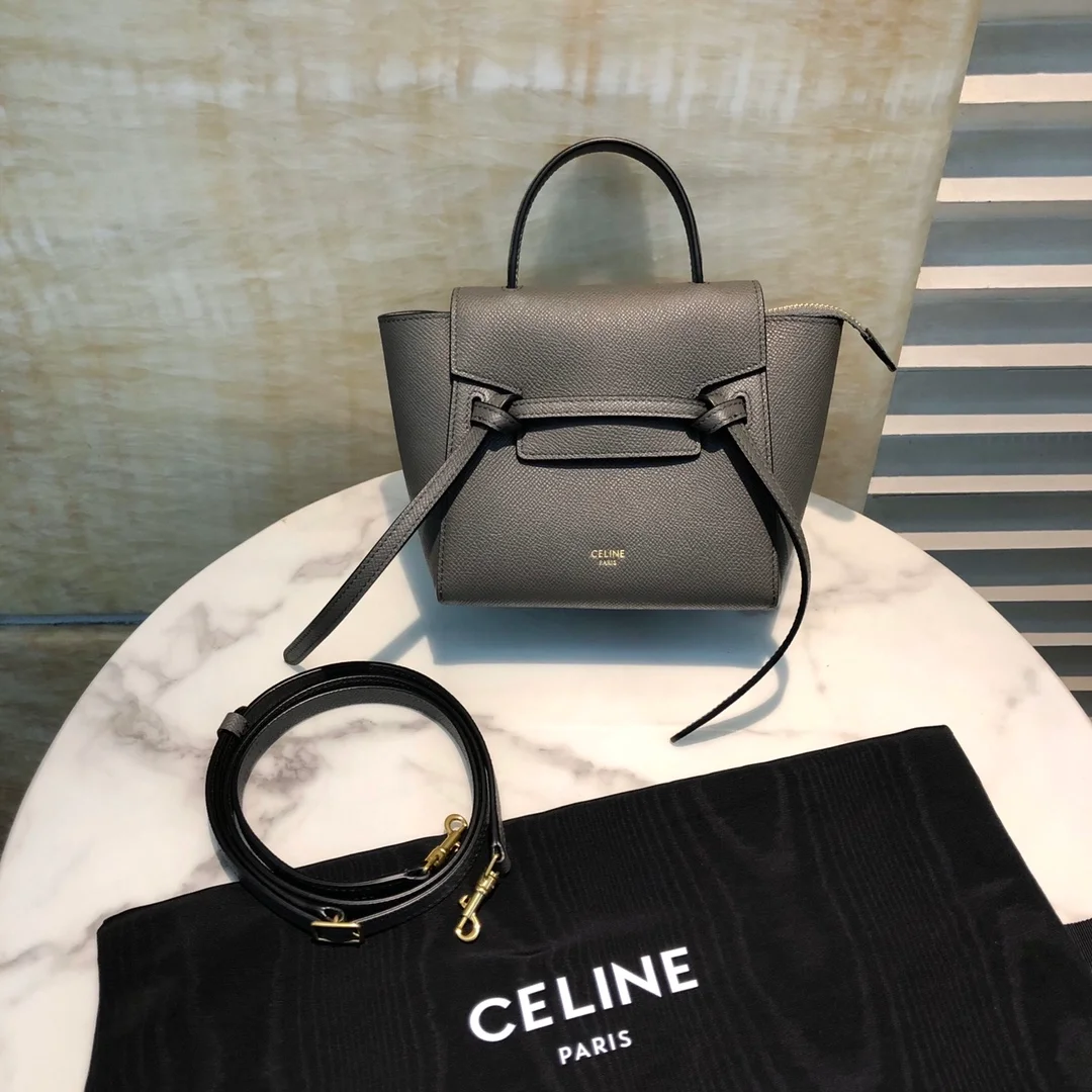 셀린느 피코 벨트백 그레이