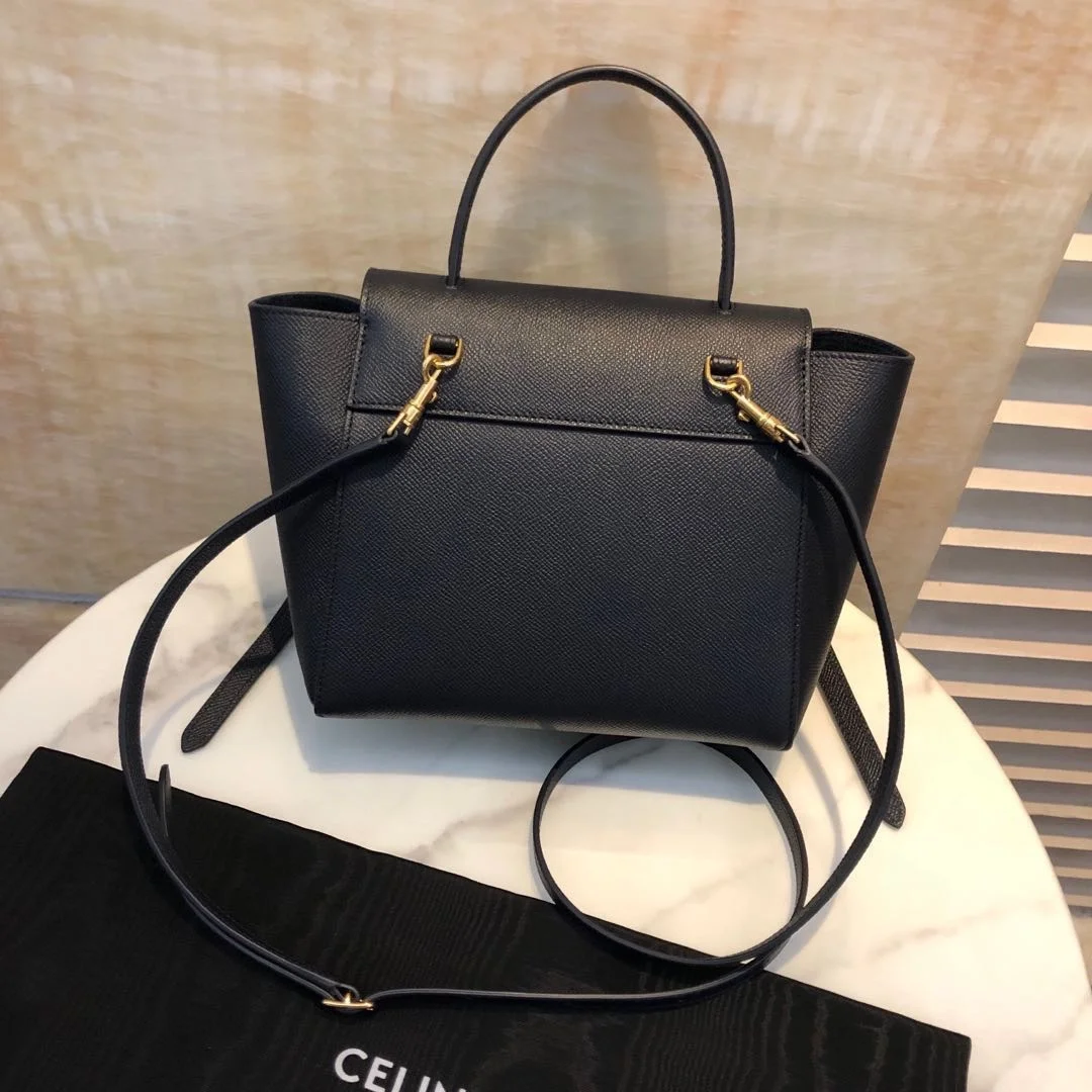 셀린느 나노 벨트백 블랙