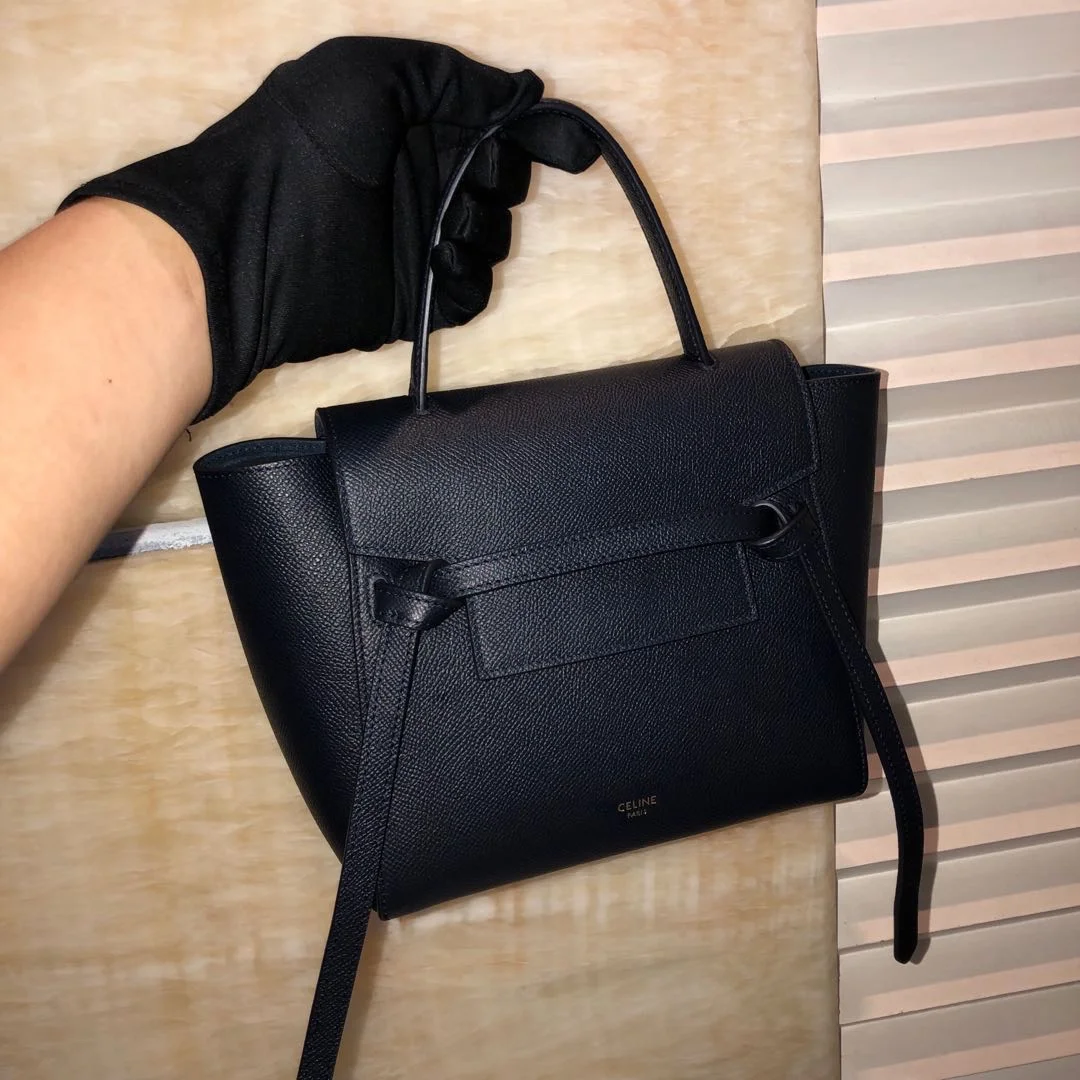 셀린느 나노 벨트백 블랙