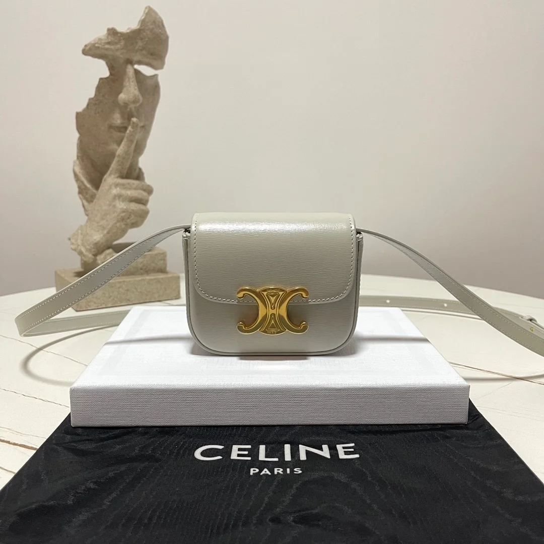 셀린느 미니 클로드 백 화이트 그레이