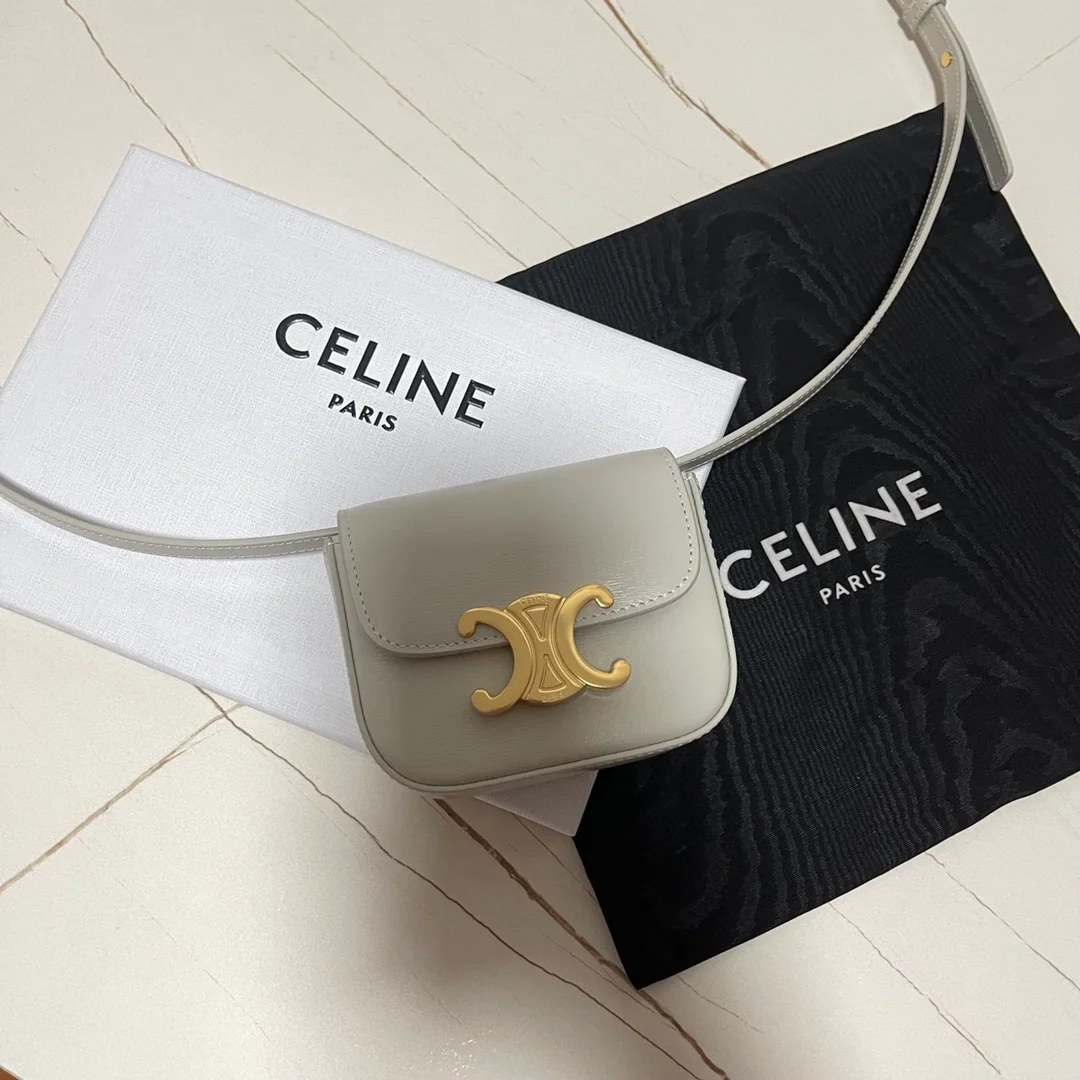 셀린느 미니 클로드 백 화이트 그레이