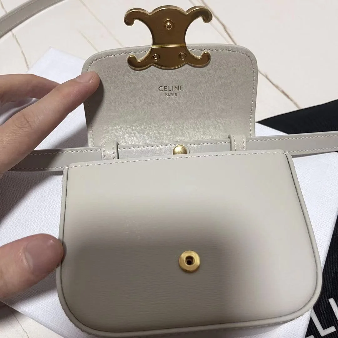 셀린느 미니 클로드 백 화이트 그레이