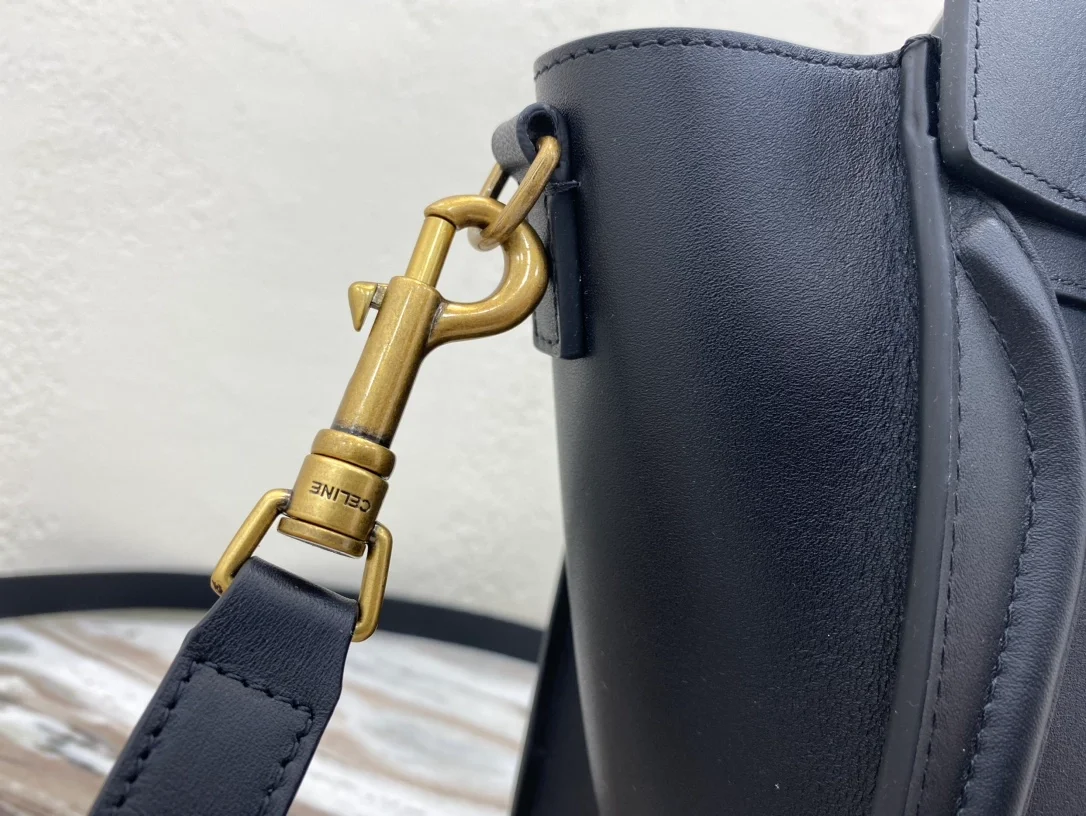 셀린느 나노 러기지백 골드네이비