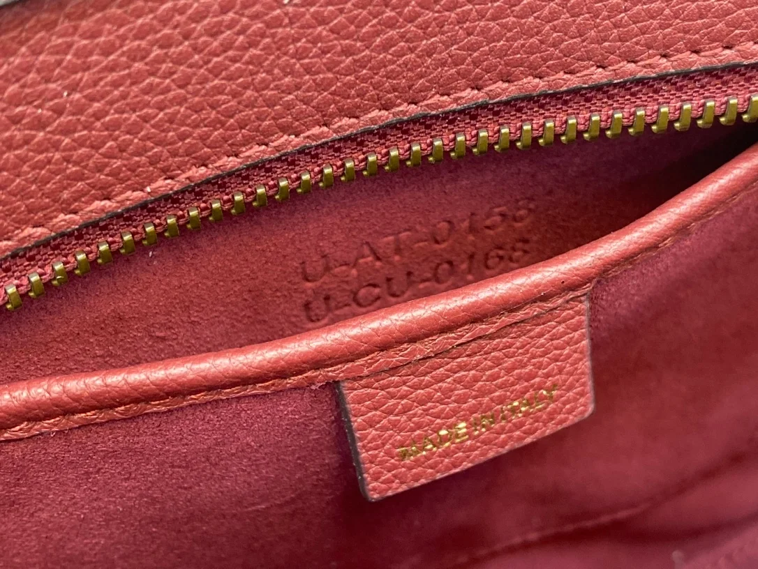 셀린느 나노 러기지백 드럼 카프스킨 골드레드