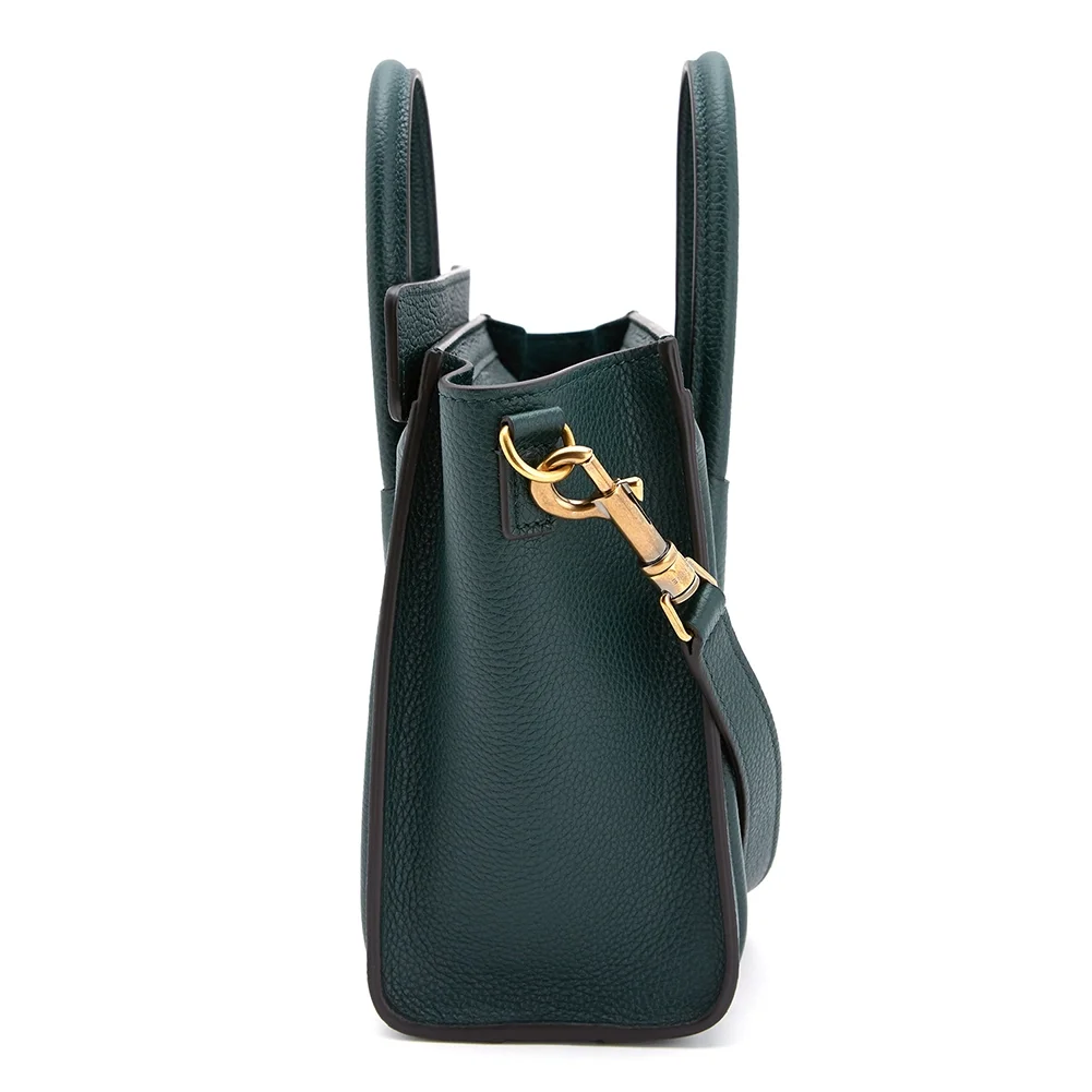 셀린느 나노 러기지백 드럼 카프스킨 골드그린