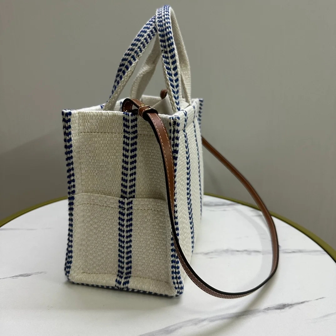 셀린느 스몰 타이스 카바스 화이트블루