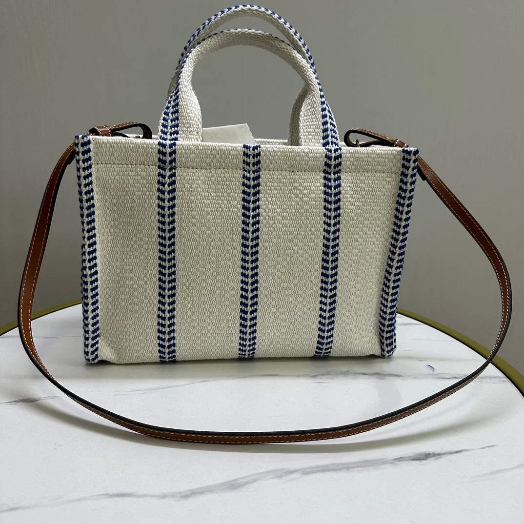 셀린느 스몰 타이스 카바스 화이트블루