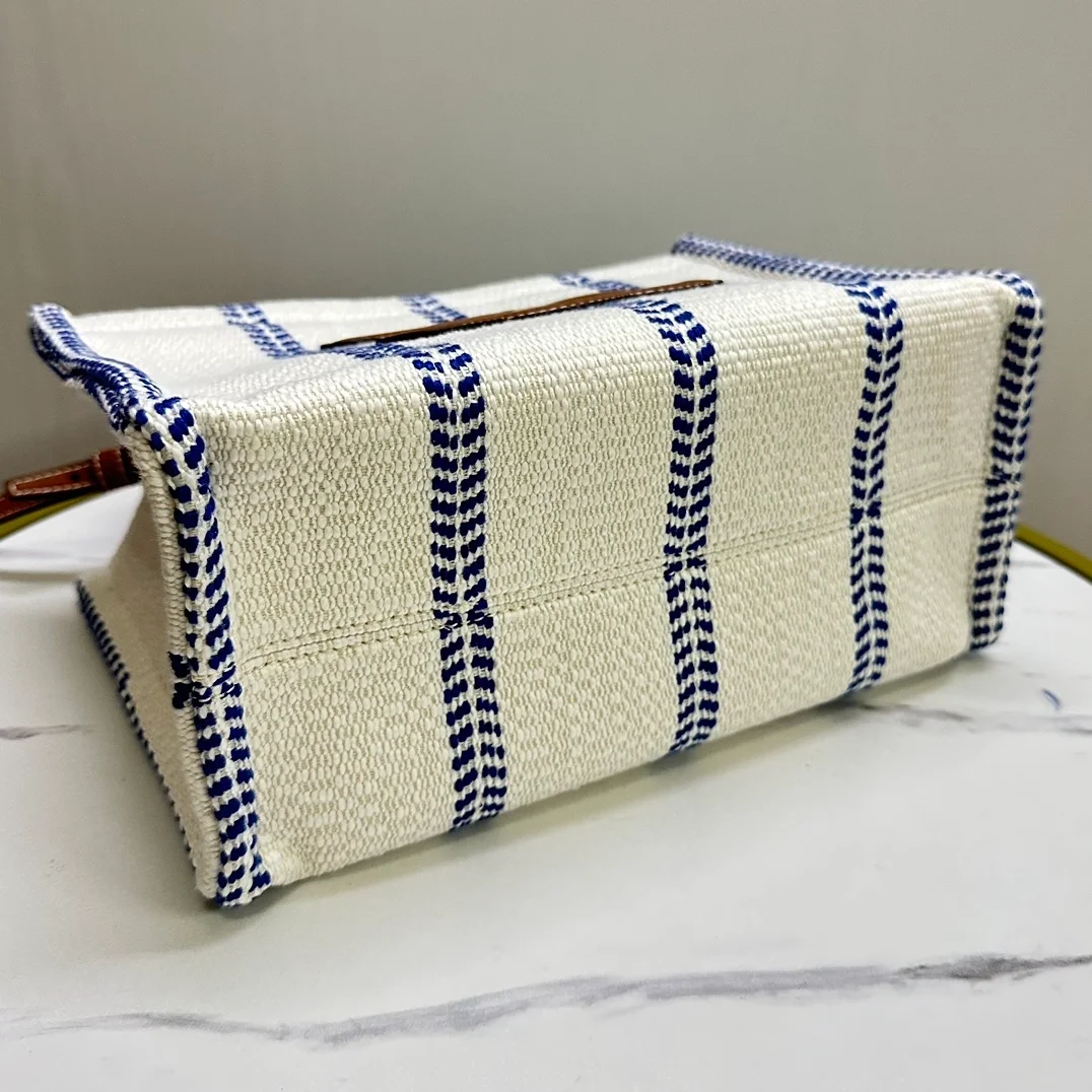 셀린느 스몰 타이스 카바스 화이트블루