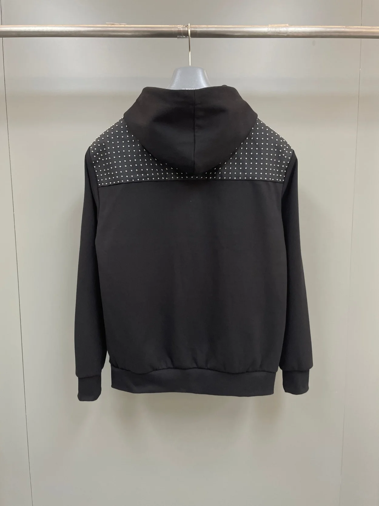 프라다 스터드 패브릭 후드 집업