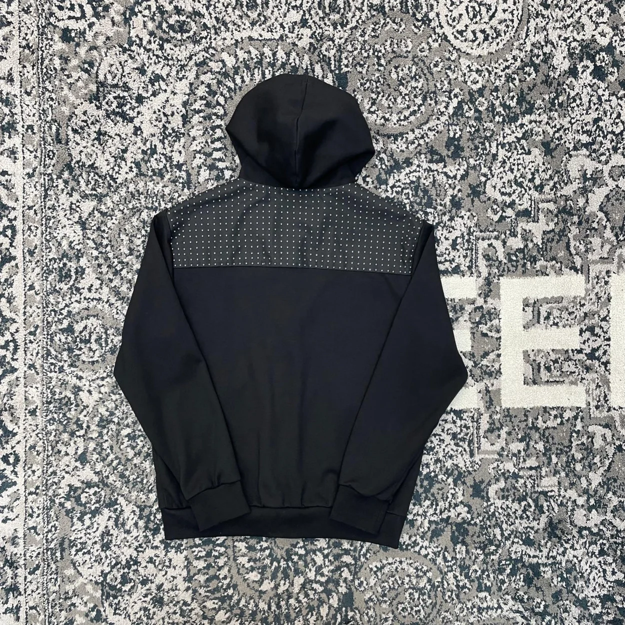 프라다 스터드 패브릭 후드 집업