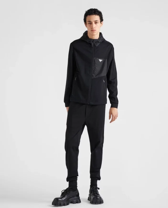 프라다 삼각로고 리나일론 후드 자켓