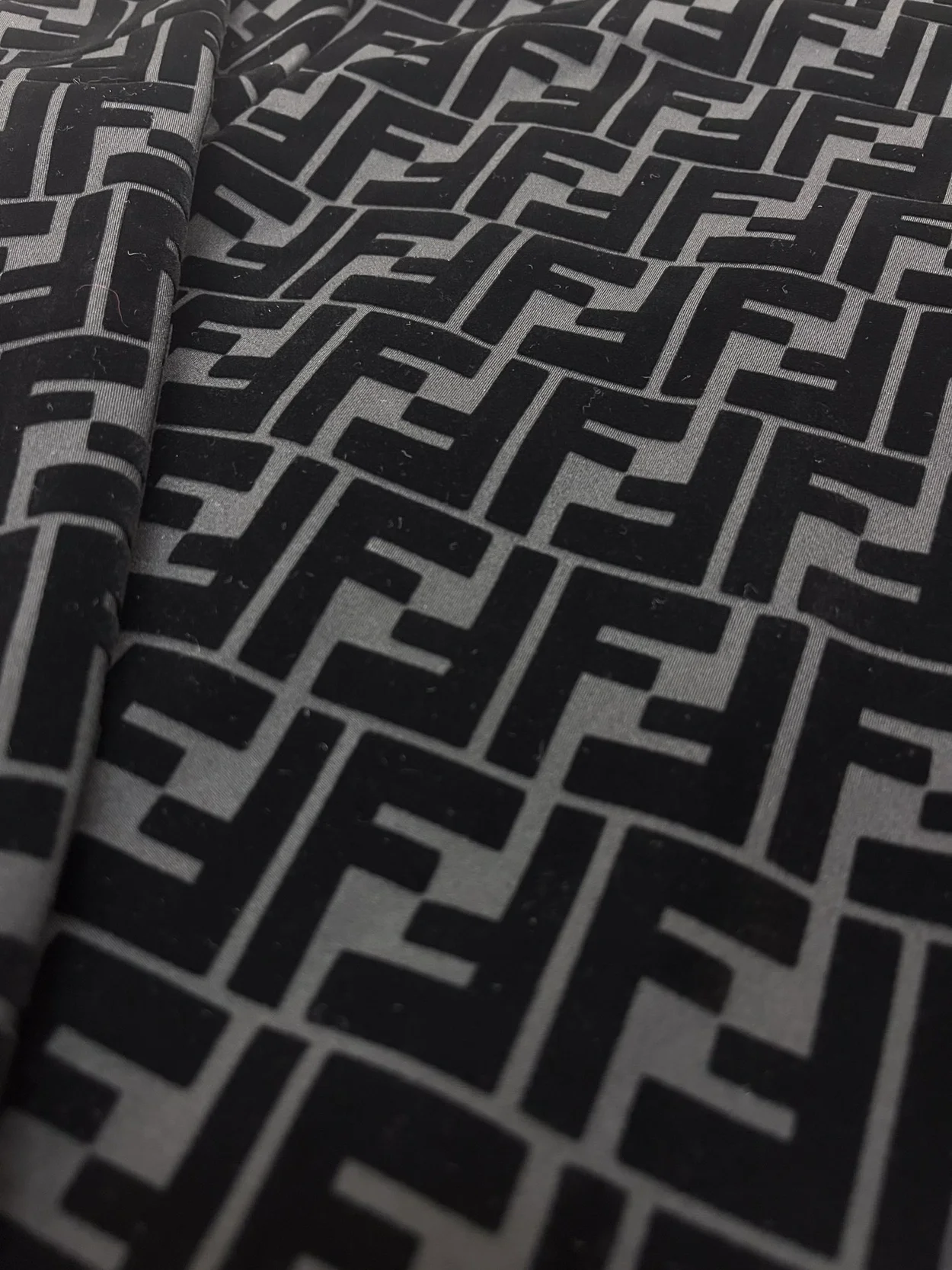 펜디 FF 울오버 로고 후드 집업