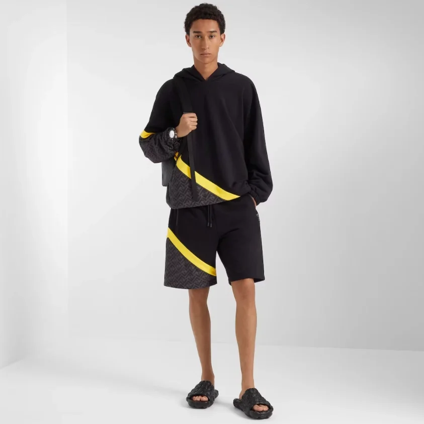 펜디 FF 모노그램 인서드 후드 블랙