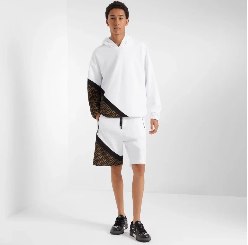 펜디 FF 모노그램 인서드 후드