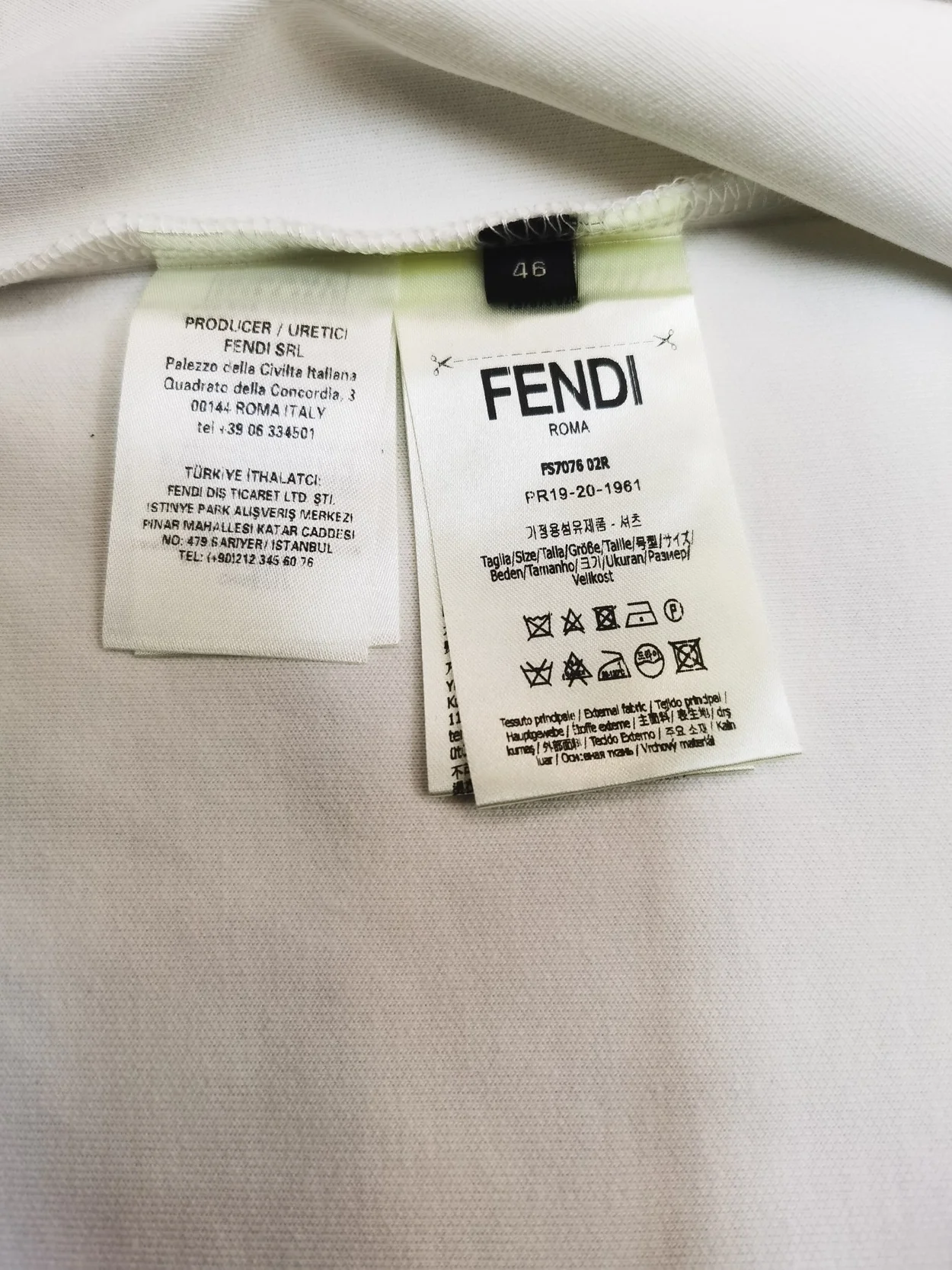 펜디 FF 모노그램 인서드 후드